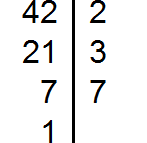 разложение числа 42 на множители