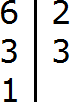 разложение числа 6 на простые множители