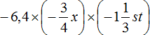 минус шесть целых четыре умножить на минус три четвертых x