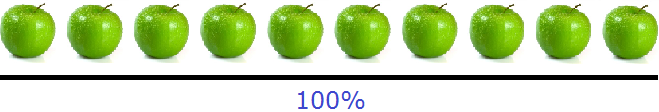 десять и восемь яблок рисунок 1
