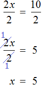 x ravno 10 na 2 ravno 5 alter method