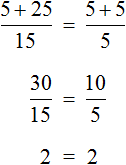 x+25 na 15 ravno x+5 na 5 equation step 10